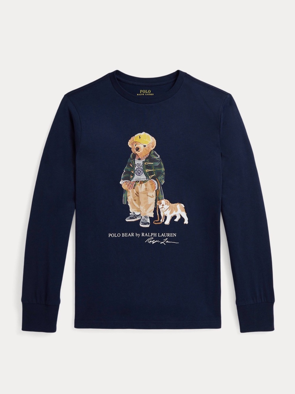 Polo Ralph Lauren Navy Polo Bear & Bulldog Graphic Tee